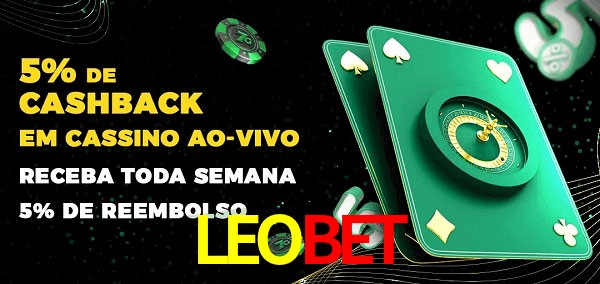 Promoções do cassino ao Vivo LEOBET